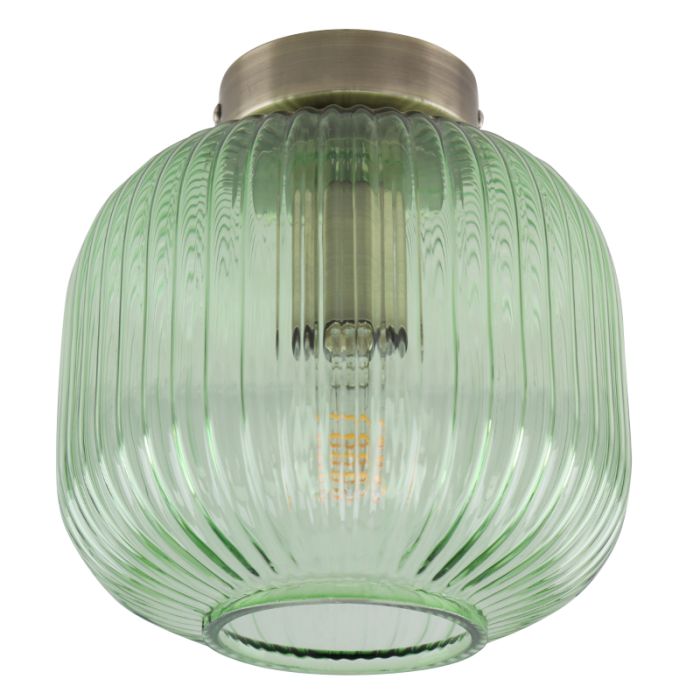 Glas Deckenleuchte Gold, Charlois
