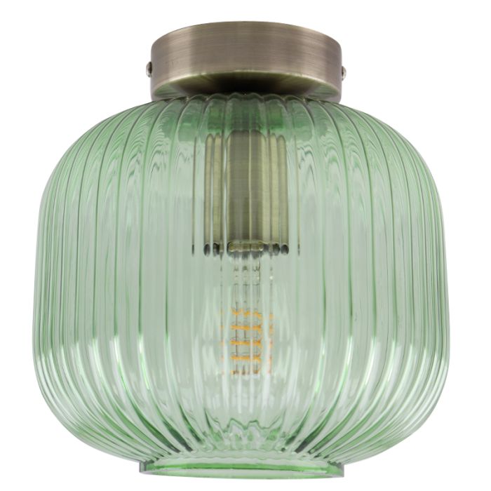 Glas Deckenleuchte Gold, Charlois