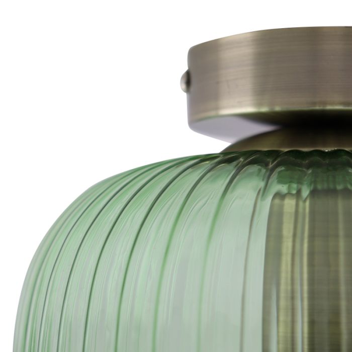 Glas Deckenleuchte Gold, Charlois