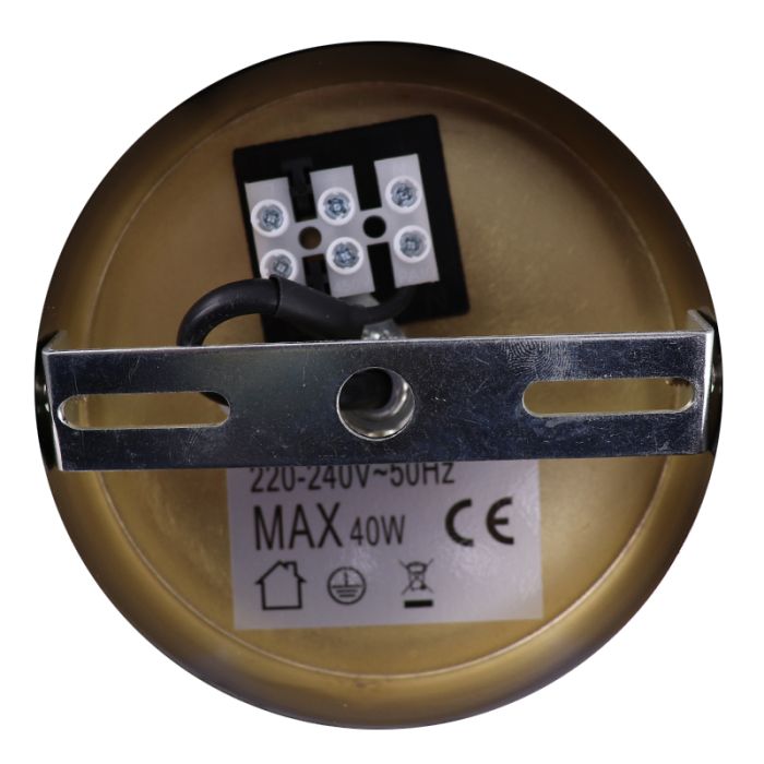 Glas Deckenleuchte Gold, Charlois
