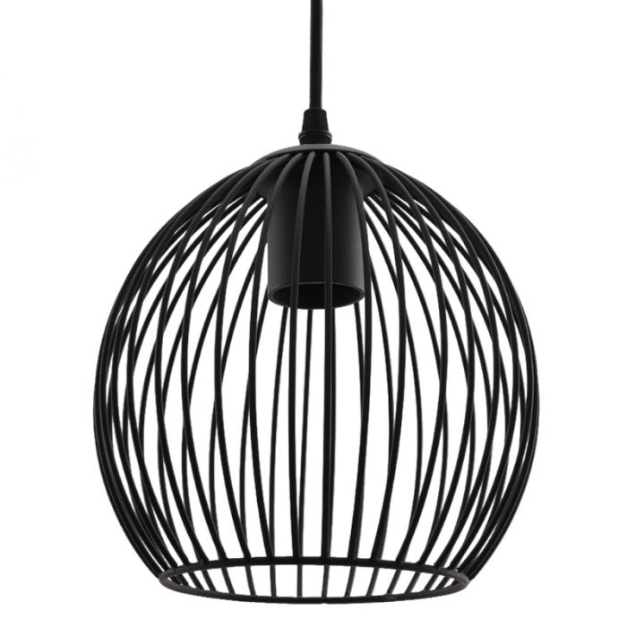 Industrielle Pendelleuchte Schwarz, Wiro