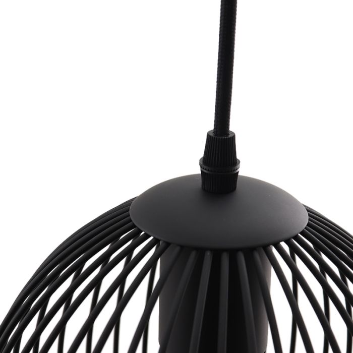 Industrielle Pendelleuchte Schwarz, Wiro