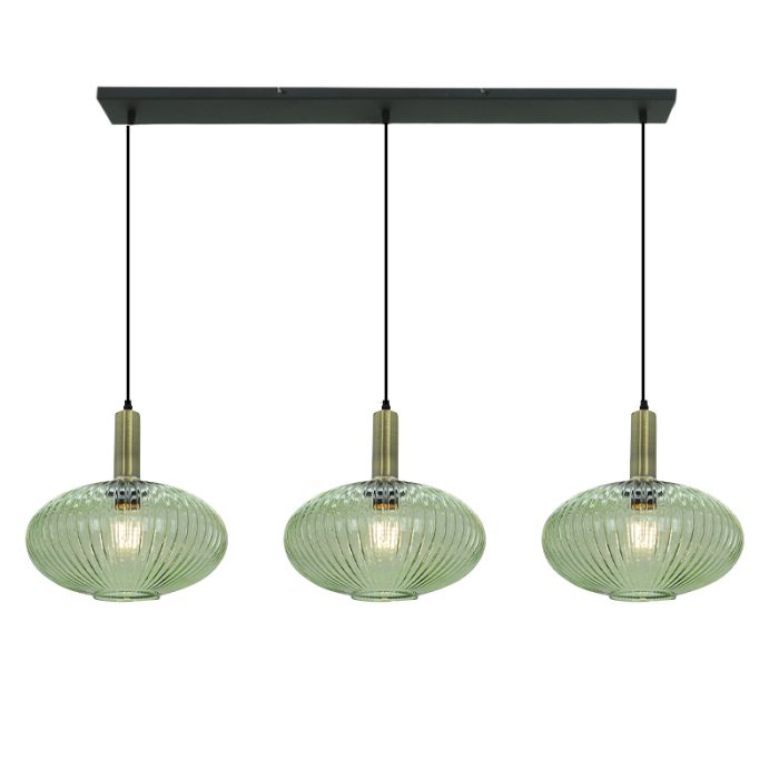 Retro Pendelleuchte Grün, Charlois