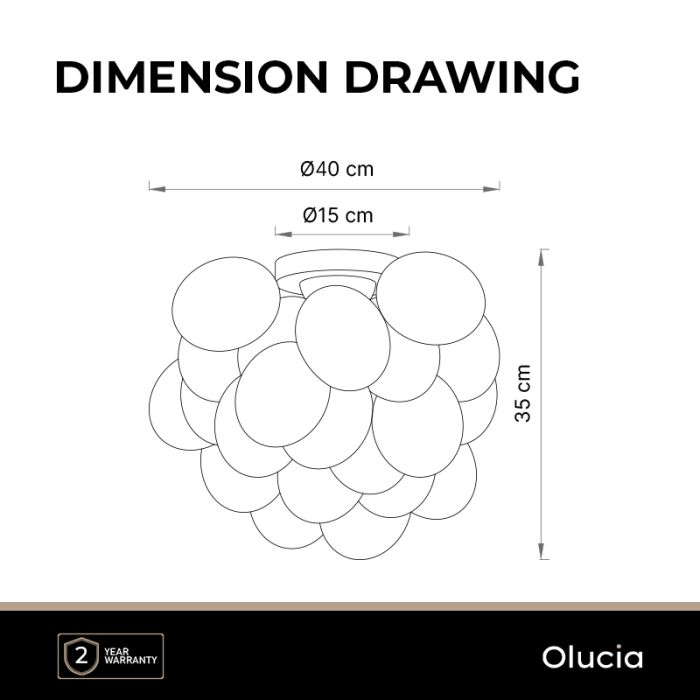 Design Deckenleuchte Grau, Cyril