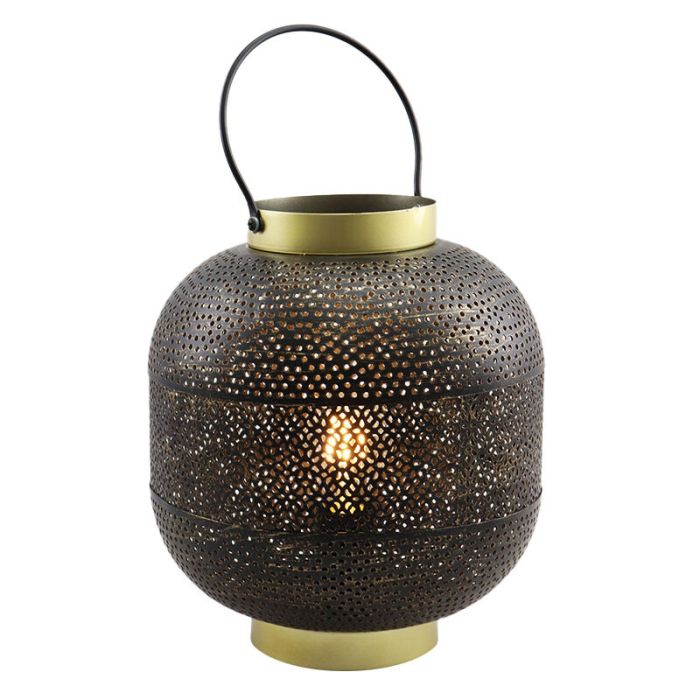 Moderne Tischleuchte Gold, Sivar, mit Schalter