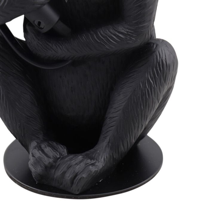Moderne Affenlampe Schwarz, Monkey, mit Schalter