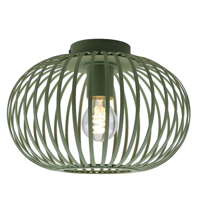 Industrielle Deckenlampe Grün, Lieve