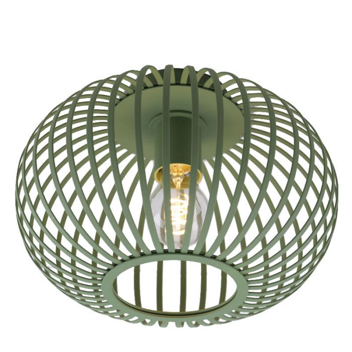 Industrielle Deckenlampe Grün, Lieve