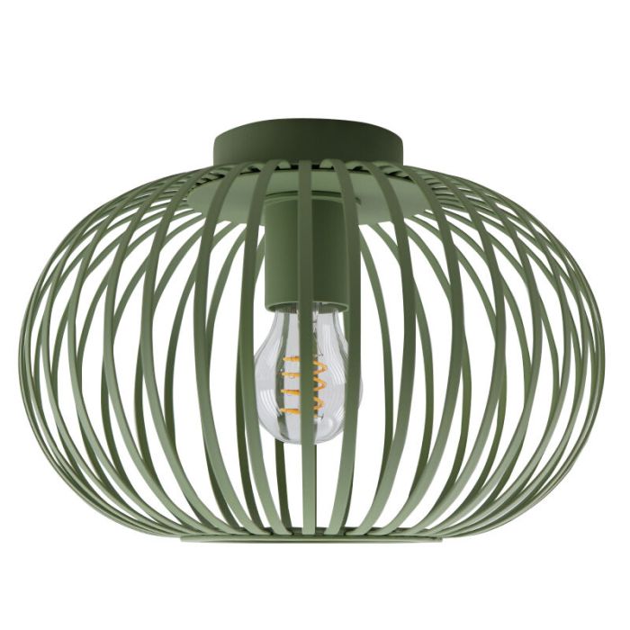 Industrielle Deckenlampe Grün, Lieve