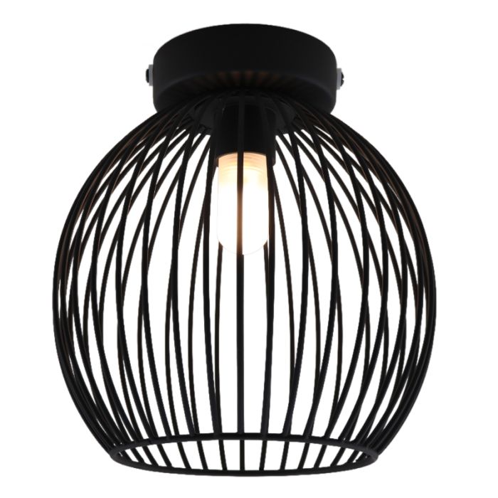 Industrielle Badezimmer Deckenleuchte Schwarz, Wiro, IP44