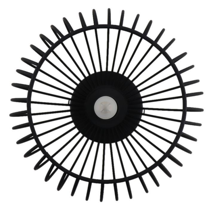 Industrielle Badezimmer Deckenleuchte Schwarz, Wiro, IP44