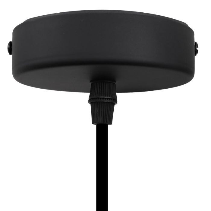 Industrielle Badezimmer Pendelleuchte Schwarz, Lieve, IP44