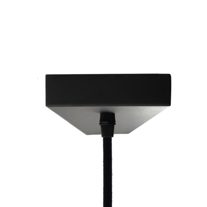 Industrielle Pendelleuchte Lieve, schwarz, Metall