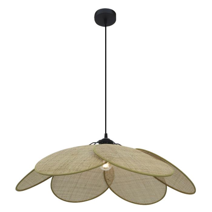 Rattan Pendelleuchte Braun, Rowen