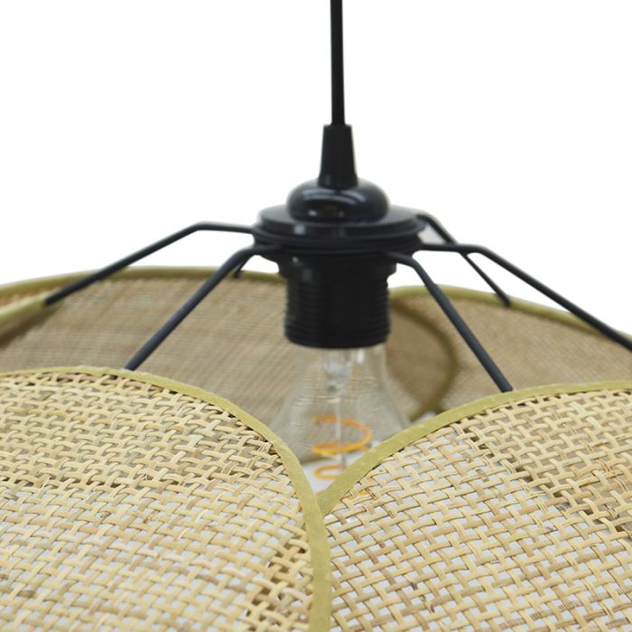 Rattan Pendelleuchte Braun, Rowen