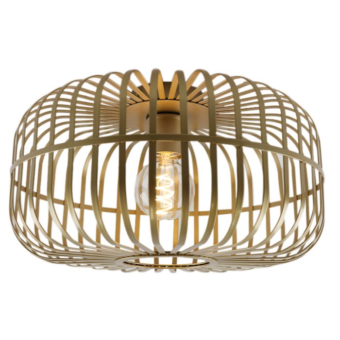 Industrielle Deckenleuchte Gold, Tobi