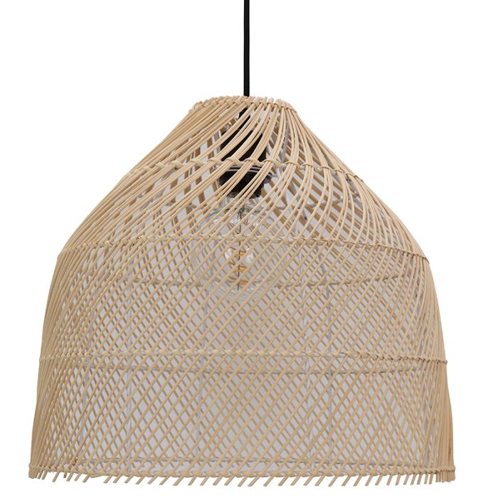 Rattan Pendelleuchte Braun, Marcia