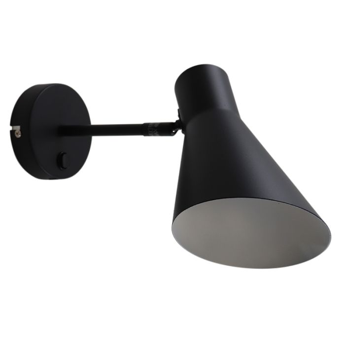 Moderne Wandleuchte Schwarz, Vico, mit Schalter