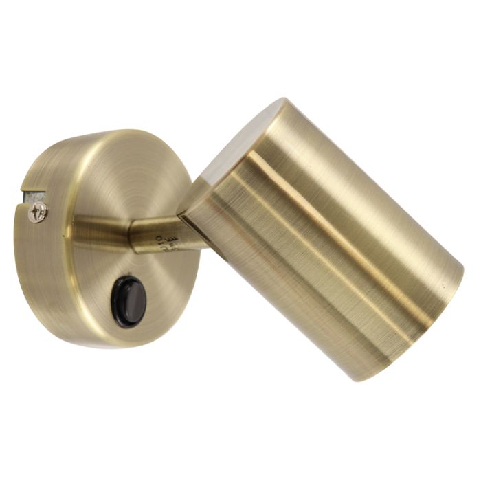 Moderne Wandleuchte Bronze, Elena, mit Schalter