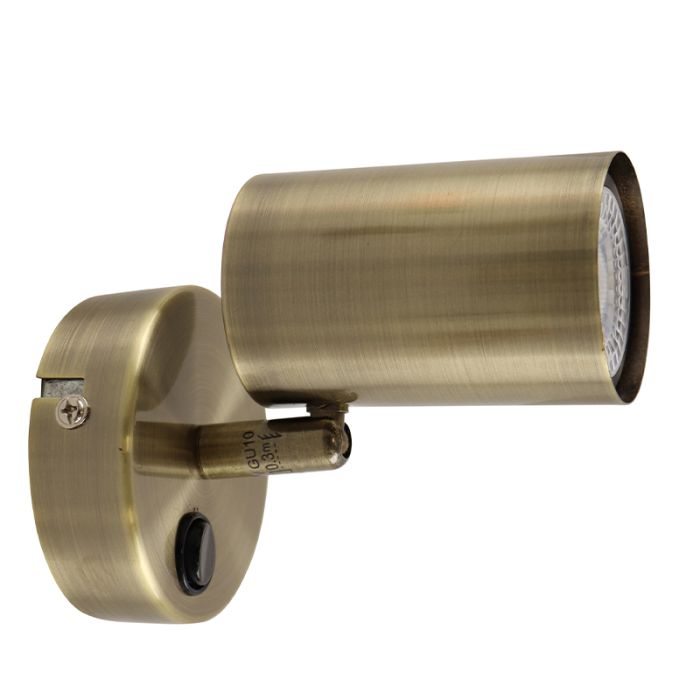 Moderne Wandleuchte Bronze, Elena, mit Schalter