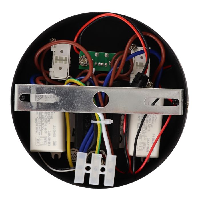 Moderne Wandleuchte Schwarz, Alec, 9W, 3000K LED, mit Schalter