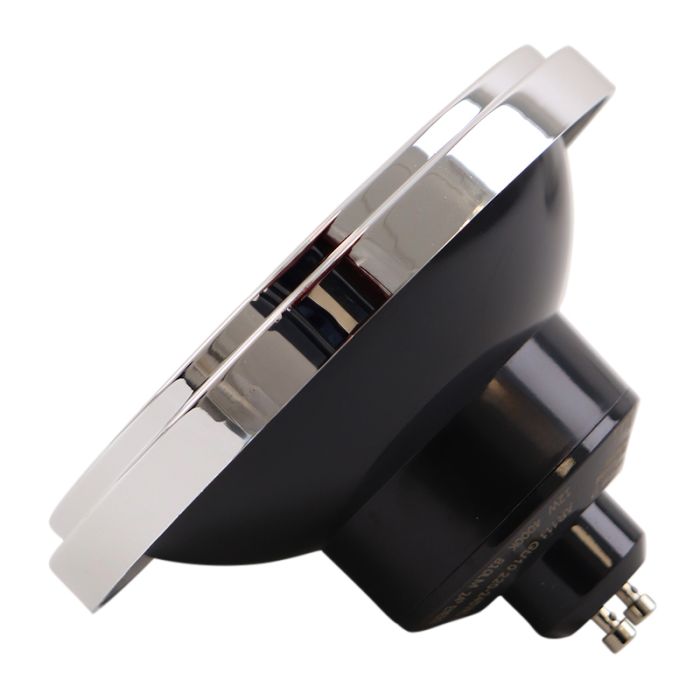 Olucia GU10 (AR111) LED-Lampe Clint, Schwarz, 6W, 2700K