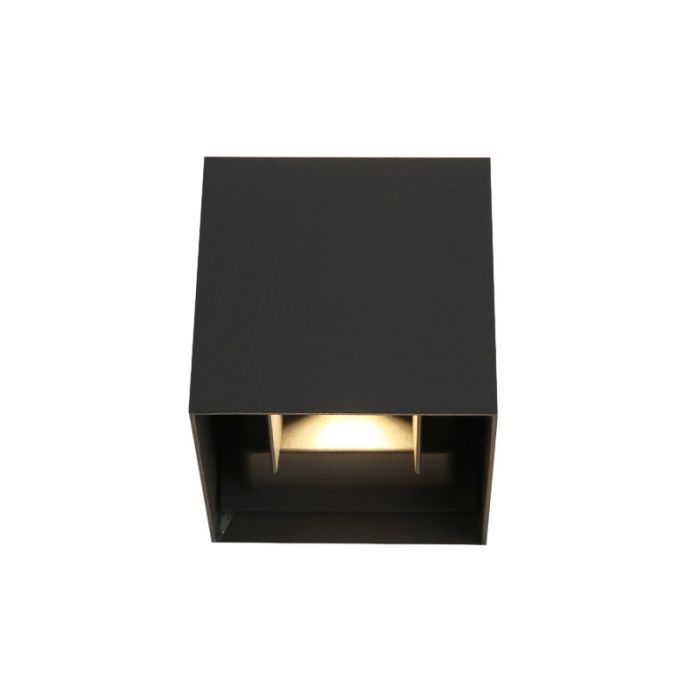 Moderne Smart Wandleuchte Schwarz, Dion, 6W, RGBW LED, IP65