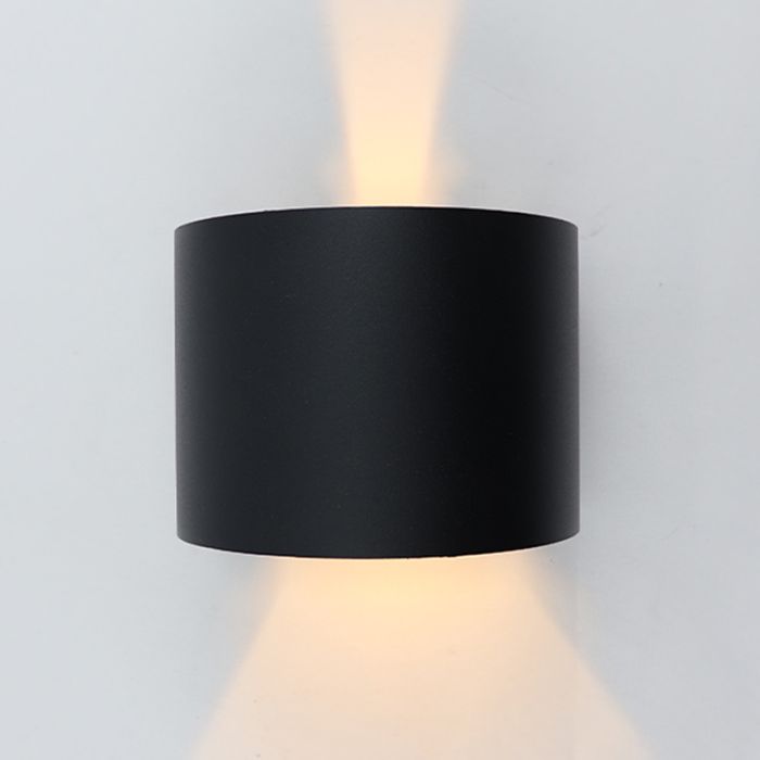 Moderne Smart Wandleuchte Schwarz, Dion, 6W, RGBW LED, IP65