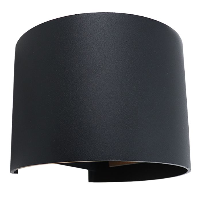 Moderne Smart Wandleuchte Schwarz, Dion, 6W, RGBW LED, IP65