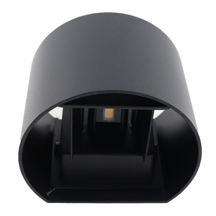 Moderne Smart Wandleuchte Schwarz, Dion, 6W, RGBW LED, IP65