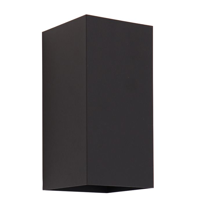 Moderne Außen Wandleuchte mit Dämmerungsmelder Schwarz, Dion, IP65