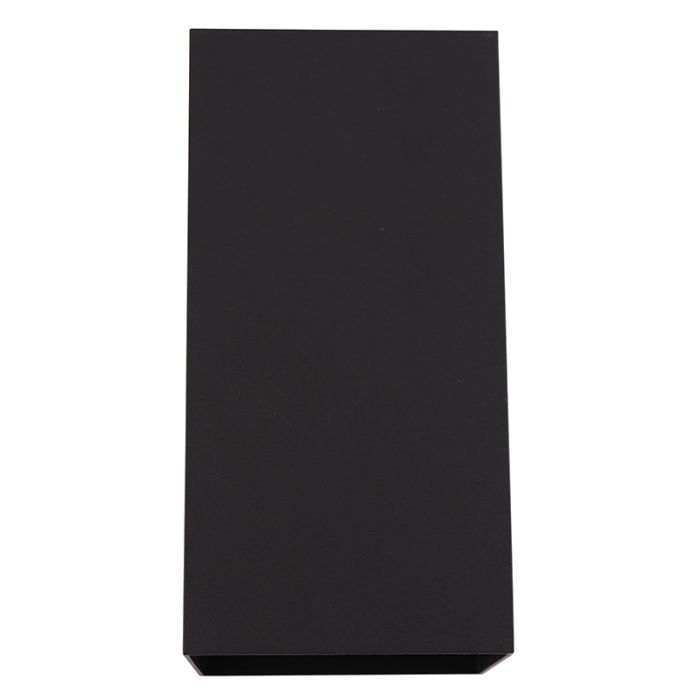 Moderne Außen Wandleuchte mit Dämmerungsmelder Schwarz, Dion, IP65