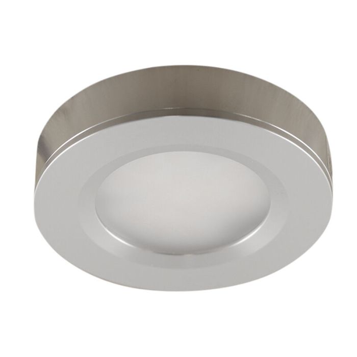 Runde Küchenschrankleuchte, silber