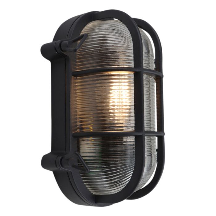 Industrielle Außenleuchte Schwarz, Luce, IP44