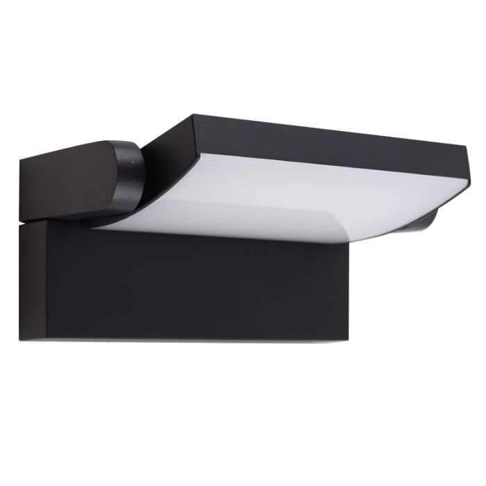 Moderne Außenleuchte Schwarz, Alet, 12,5W, 3000K LED, IP54