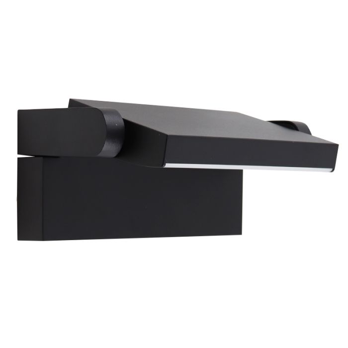Moderne Außenleuchte Schwarz, Alet, 12,5W, 3000K LED, IP54