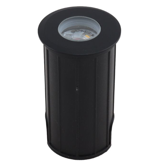 Aluminium Bodeneinbaustrahler außen Schwarz, Catamarca, 3W, 2700K LED, IP68