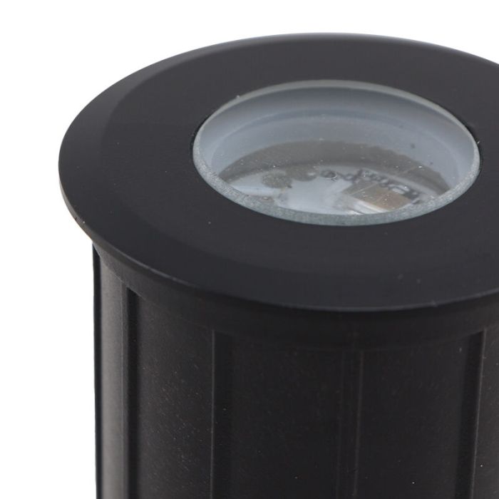 Aluminium Bodeneinbaustrahler außen Schwarz, Catamarca, 3W, 2700K LED, IP68