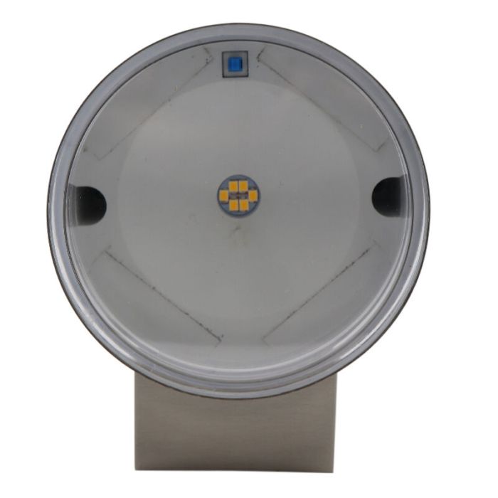 Moderne Solar Außen Wandleuchte Chrom, Tommy, 1W, 2700K LED, IP54