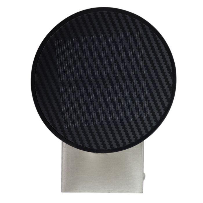 Moderne Solar Außen Wandleuchte Chrom, Tommy, 1W, 2700K LED, IP54