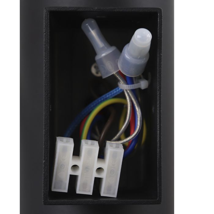 Moderne Außen Wandleuchte mit Dämmerungsmelder Schwarz, Marcos, IP44
