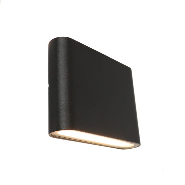 Moderne Außenleuchte Schwarz, Cailey, 6W, 3000K LED, IP54
