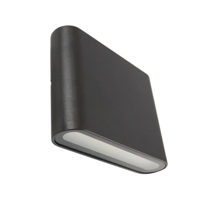 Moderne Außenleuchte Schwarz, Cailey, 6W, 3000K LED, IP54