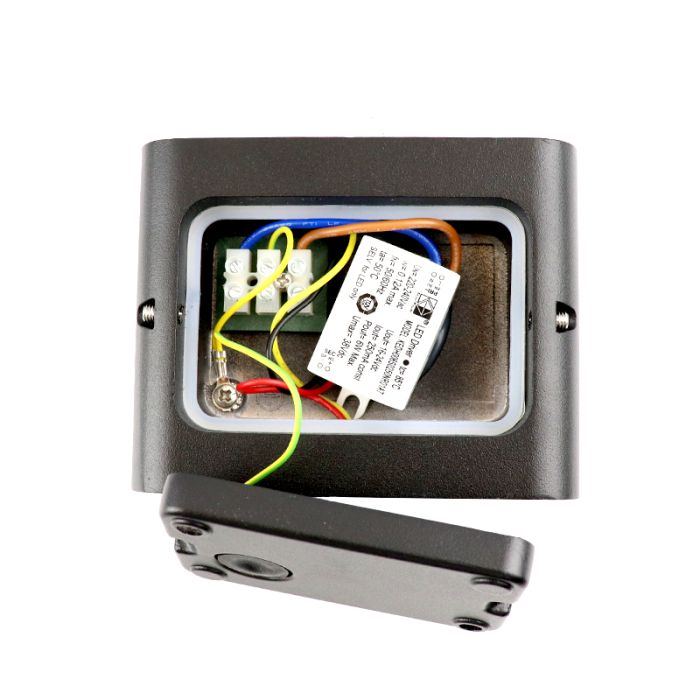 Moderne Außenleuchte Schwarz, Cailey, 6W, 3000K LED, IP54