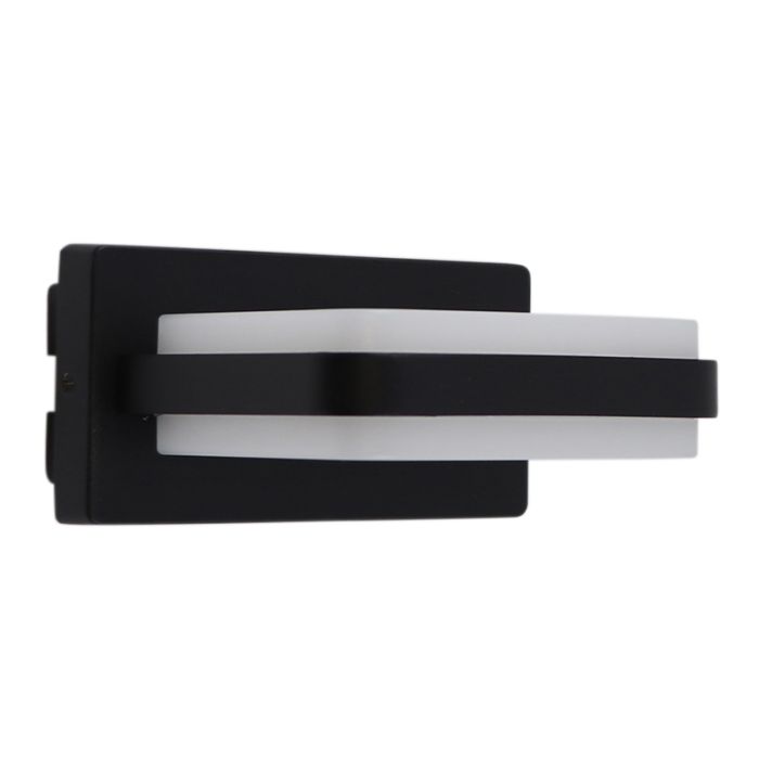 Moderne Außenleuchte Schwarz, Sita, 12W, 3000K LED, IP44