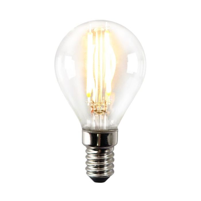 Olucia E14 LED-Lampe Sorna, P45, 3W, 2700K