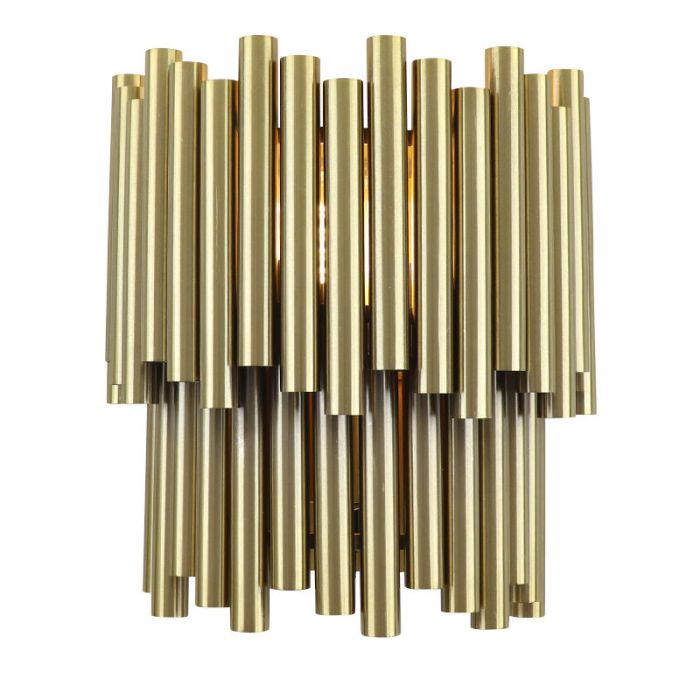 Moderne Wandleuchte Messing, Joelle, mit Schalter