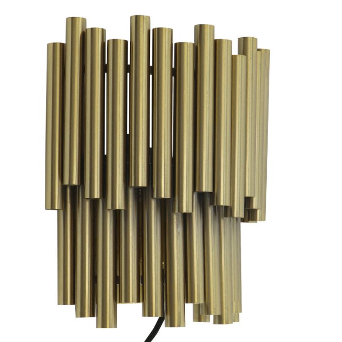 Moderne Wandleuchte Messing, Joelle, mit Schalter