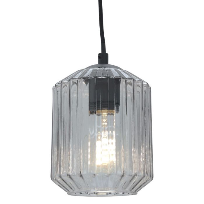Retro Pendelleuchte Transparent, Jisca