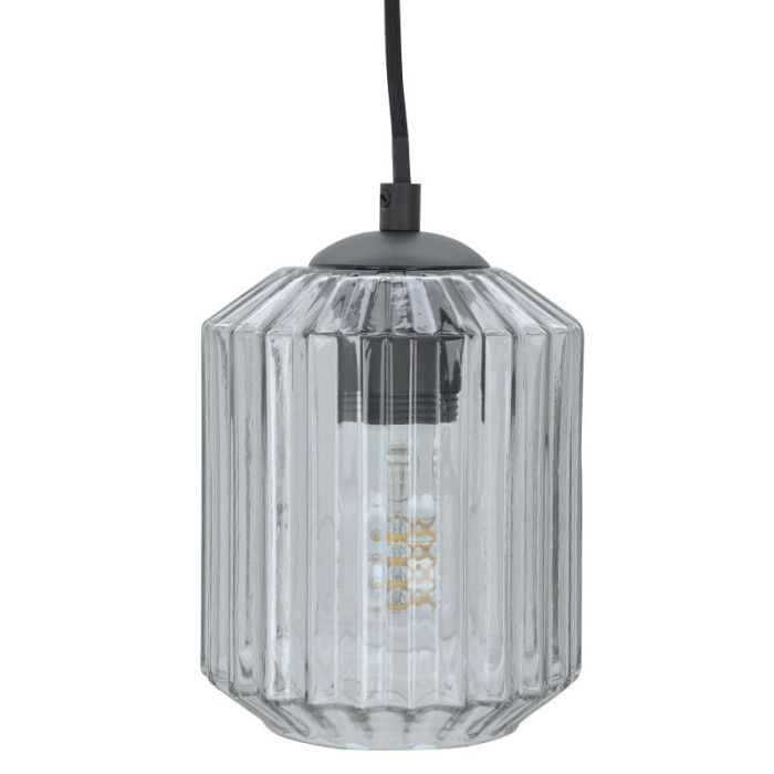 Retro Pendelleuchte Transparent, Jisca